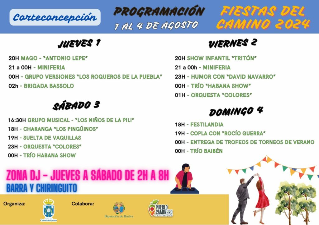 FIESTAS DEL CAMINO 2024 - PROGRAMACIÓN Y CARTEL